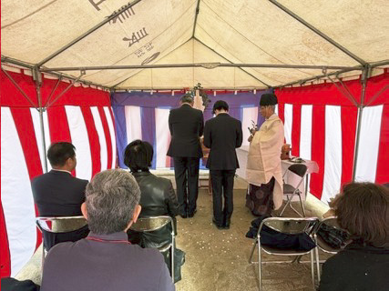 地鎮祭の様子③